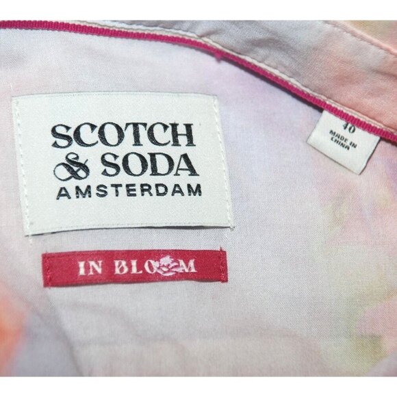 Scotch & Soda Colorful Watercolor Print Oversized Button Front Blouse EU40 US 8 - Picture 7 of 9